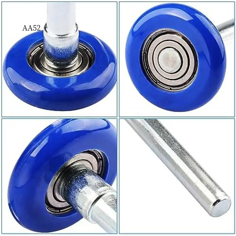 

AS-12 Pack 1.8 Inch Nylon Sealed Garage Door Rollers Kit Quiet/Durable And High Load, High Performance Bearing Kit Blue