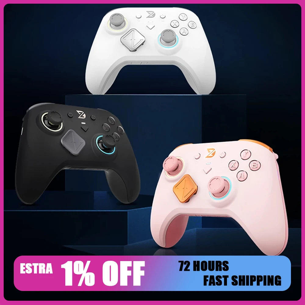 ZD Super Legend Excellent Gamepads Three Mode Wireless Hall Trigger TMR Joystick Modularized Game Pad 8000Hz Game Controller