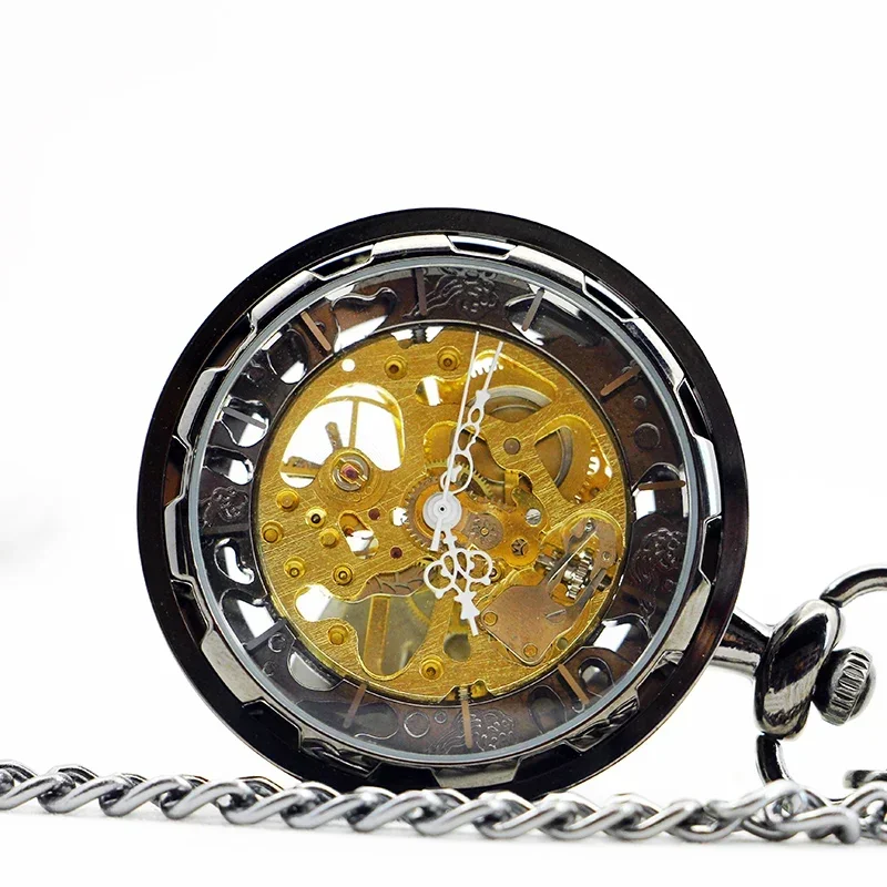 Montre de Poche Mécanique Sans Couvercle, Créative, Rétro, Pendentif, Mode Décontractée, Collier, Horloge, Fob