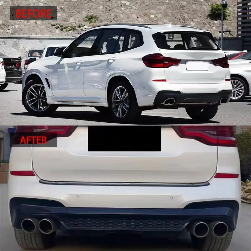 Rear Bumper Spoiler Lip Diffuser Protector Guard Aprons for BMW  G01 X3 2017 2018 2019 Cars Accessories