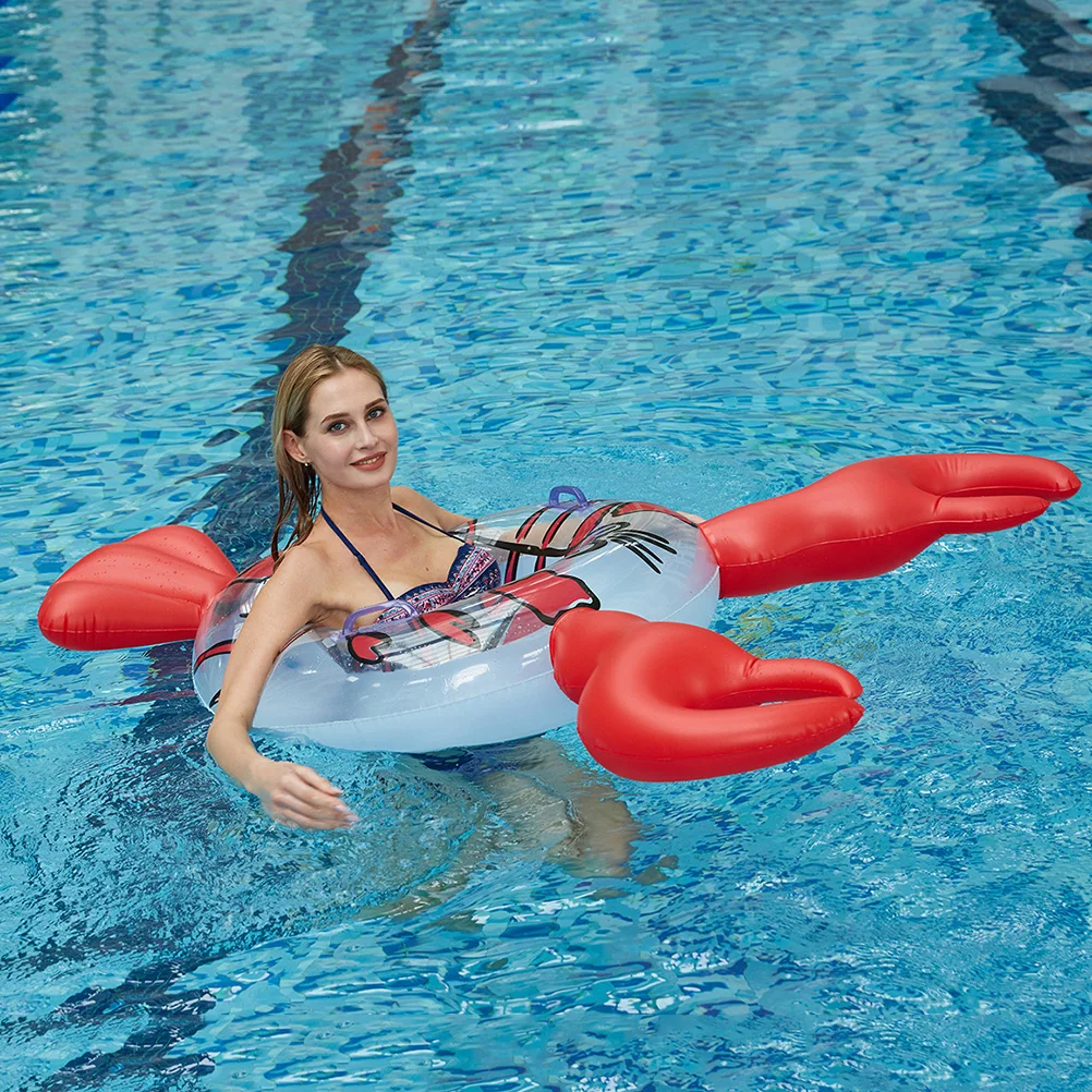 

Lobster Swim Ring Inflatable Swimming Ring Funny Creative Pool Supplies Man Woman PVC Material Summer Beach Party Oversized