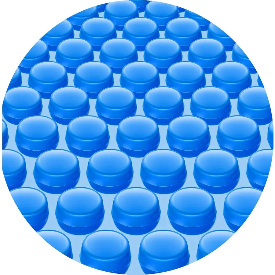 

Крышка для солнечного бассейна премиум-класса емкостью 16 мил для подземных и надземных бассейнов длиной 18 футов с синим пузырьковым дизайном и сверхтолстым строительным захватом