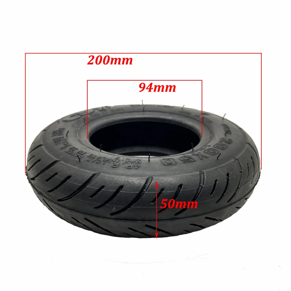 High Quality 200x50 Tire Electric Scooter CST Tyre Inner and Outer Tube, 8 Inch Thickened Replacement Tyre Parts