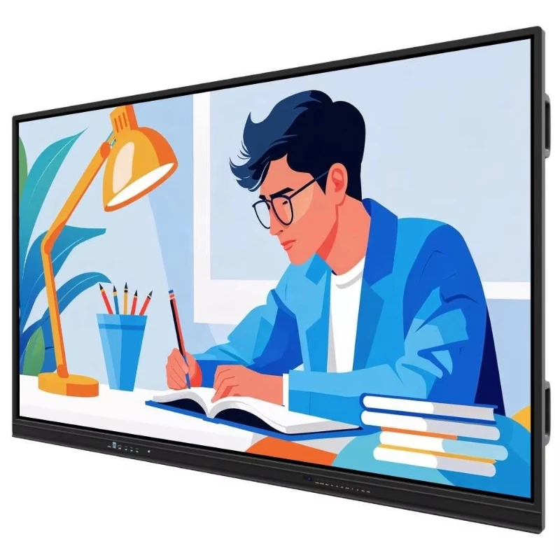 Interactive whiteboard display 75-inch USB RS232 RJ45 port for teaching and conference applications Wifi display