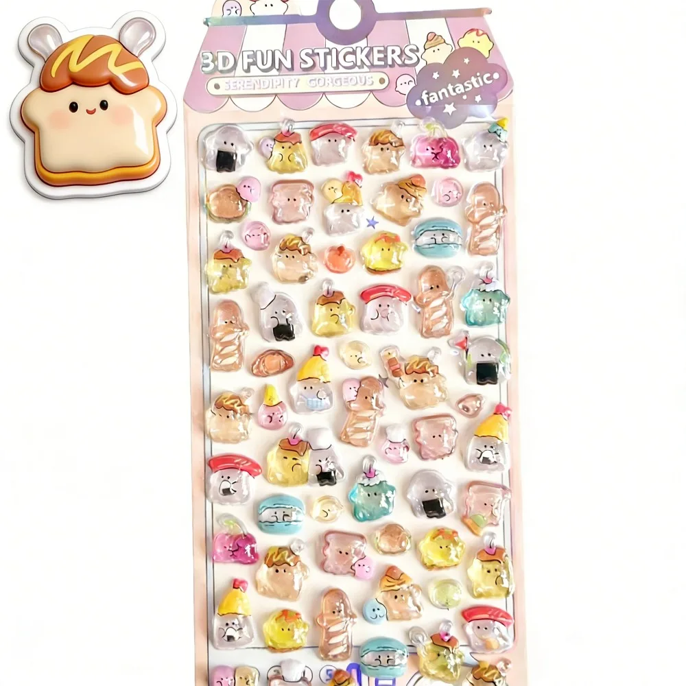 

1 Set of Soft and Cuddly Cartoon Ghost 3D Stickers for Children – Cute 3D Decorative Stickers Suitable for Phones and Notebooks