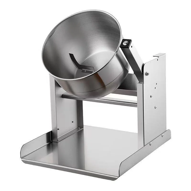Desktop Commercial Cold Vegetable Mixing Machine 15cm Deep Mixing Bucket Anti-Leak Design Stainless Steel Marinating Tumbler