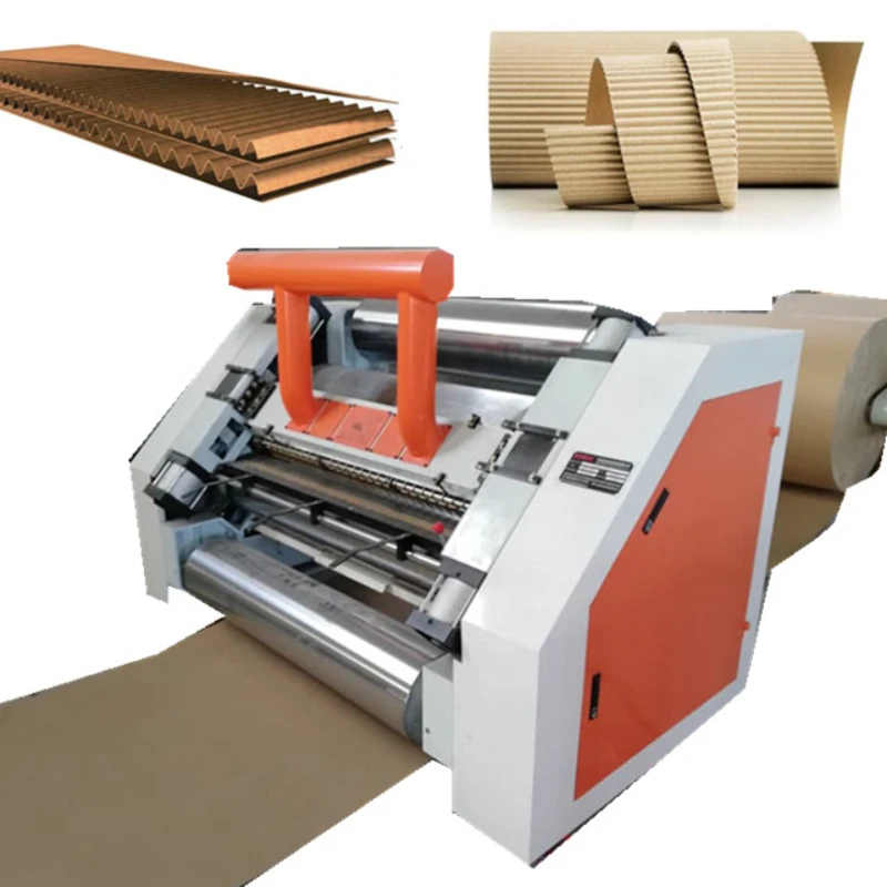 YUGONG Automatic Single Face E Flute Corrugated Cardboard Carton Paper Box Products Making Machine