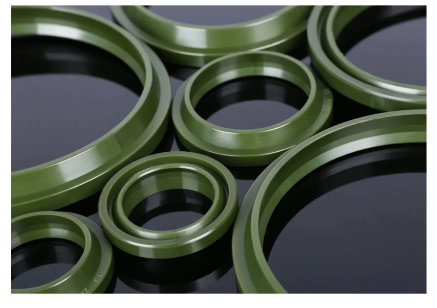 1 قطعة هنتسمان البولي يوريثين اسطوانة هيدروليكية النفط حلقة لإحكام الإغلاق FJ نوع حلقة لإحكام الإغلاق طوقا ل رمح القطر الداخلي ID 12-110 مللي متر #5