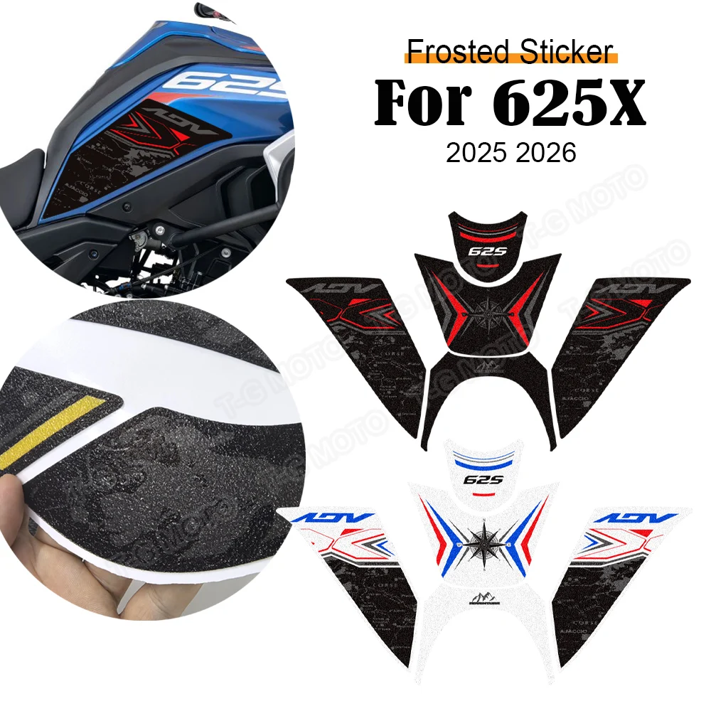 

Motorcycle Fuel Tank Pad Knee Protector Decals Anti-Slip Stickers For Kove 625X 625 X ADV Explore Adventure 2025 2026 ﻿