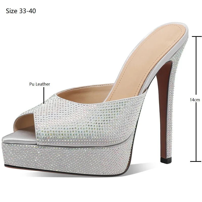 Drestrive 2026 New Sexy Women's Sandals Peep Toe Platform Pu Leather Summer Shoes Thin Supper High Heels Top Quality