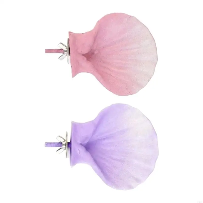 Parrots Bird Stand Claws Colorful Shell Grinding Stone for Birds Cage Decoration and Claws Maintenance J0MC