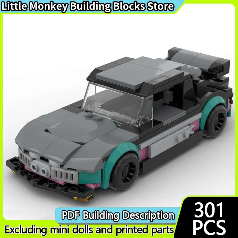 

Speed Racing Car Model MOC Building Bricks High-Performance Race Car Modular Technology Children Holiday Gifts Assemble Toy Suit