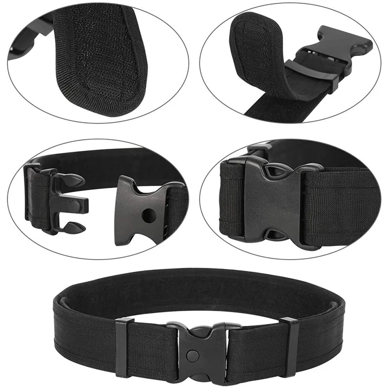 Tactical Gun Holster Flashlight Pouch Sets 10In1 Multifunctional Utility Kit Belt Police Duty Belt Security Duty Belts