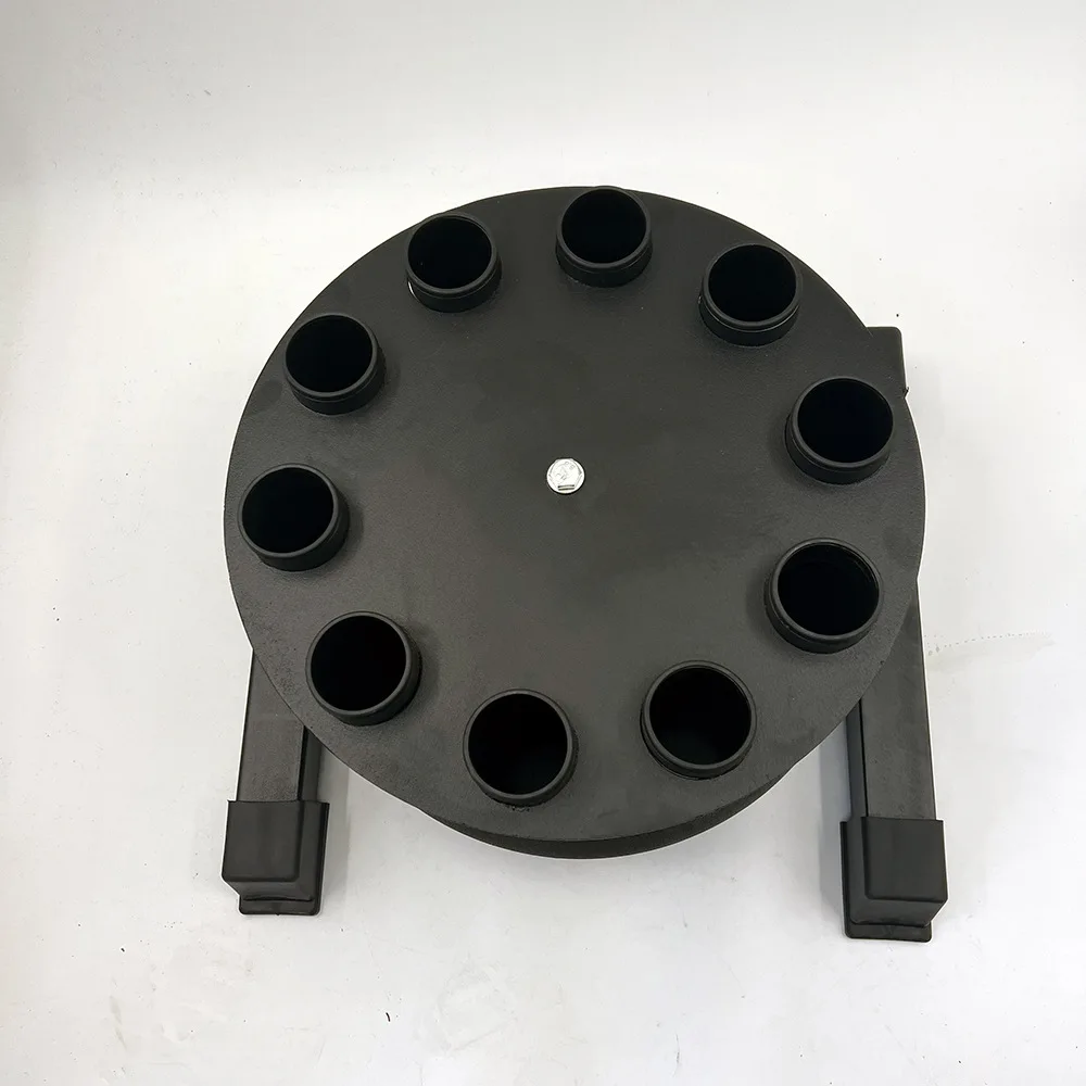 Gym Barbell Storage Rack with Gatling Inserts Bearings Fitness Equipment Metal Rotatable Bar Comfortable Storage Solution