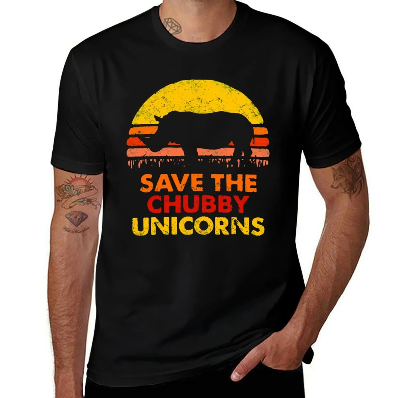 

Save The Chubby Unicorns T-Shirt Breathable Mesh Panel T-Shirt