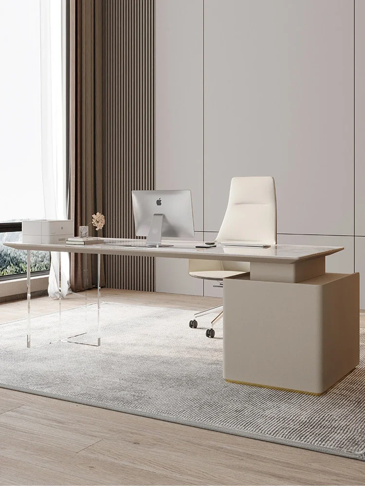 

Modern Acrylic Office Desks County Float Design Household Study Computer Office Desks