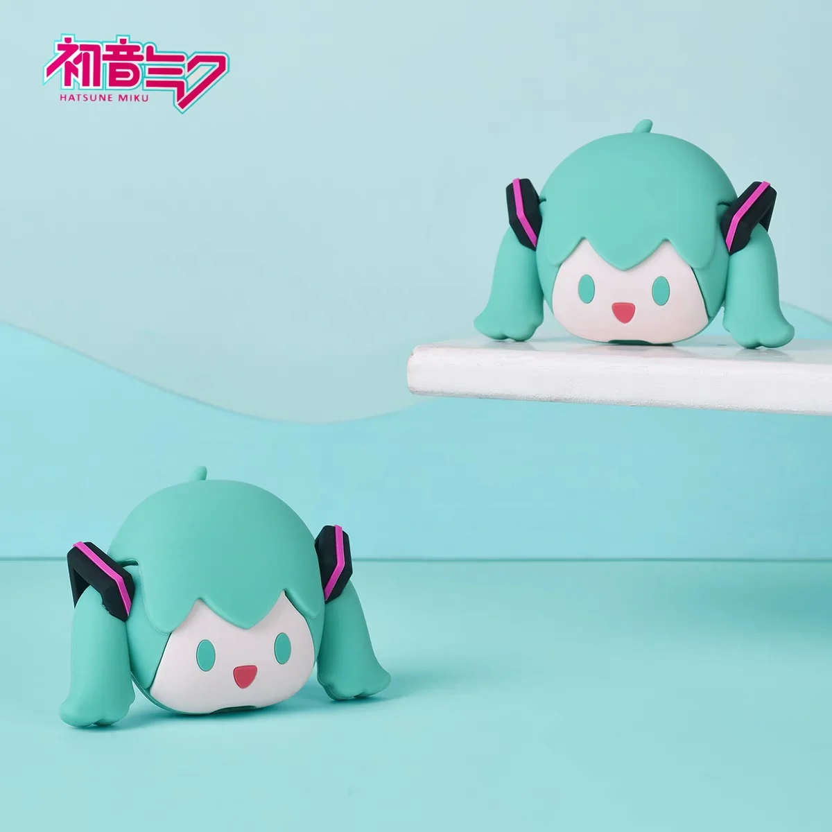 Hatsune Miku Anime Cartoon Wireless Bluetooth Headphones Set Cute Silicone Protective Cover Semi-In-Ear Girls Christmas Gifts