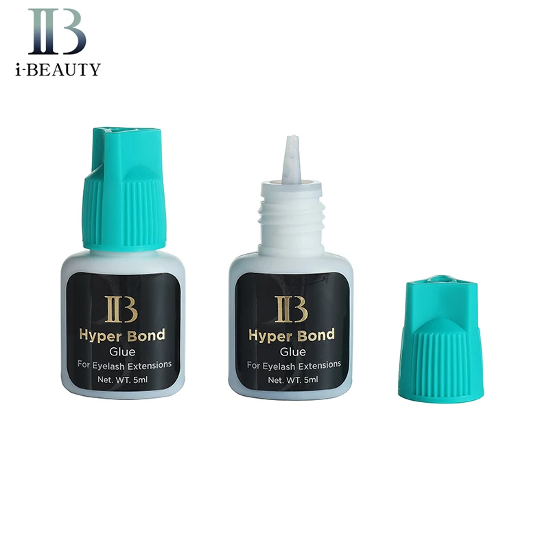 I Beauty Eyelash Extension Adhesive Hyper Bond Glue Blue Cap Glue 5ml 0.5S Dry Long Lasting IB Glue for Professional