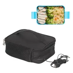 Food Warmer Lunch Bag Portable Food Warmer Electric Lunch Box Food Heater Lunch Warming Tote Portable Heating Bag With USB Cable