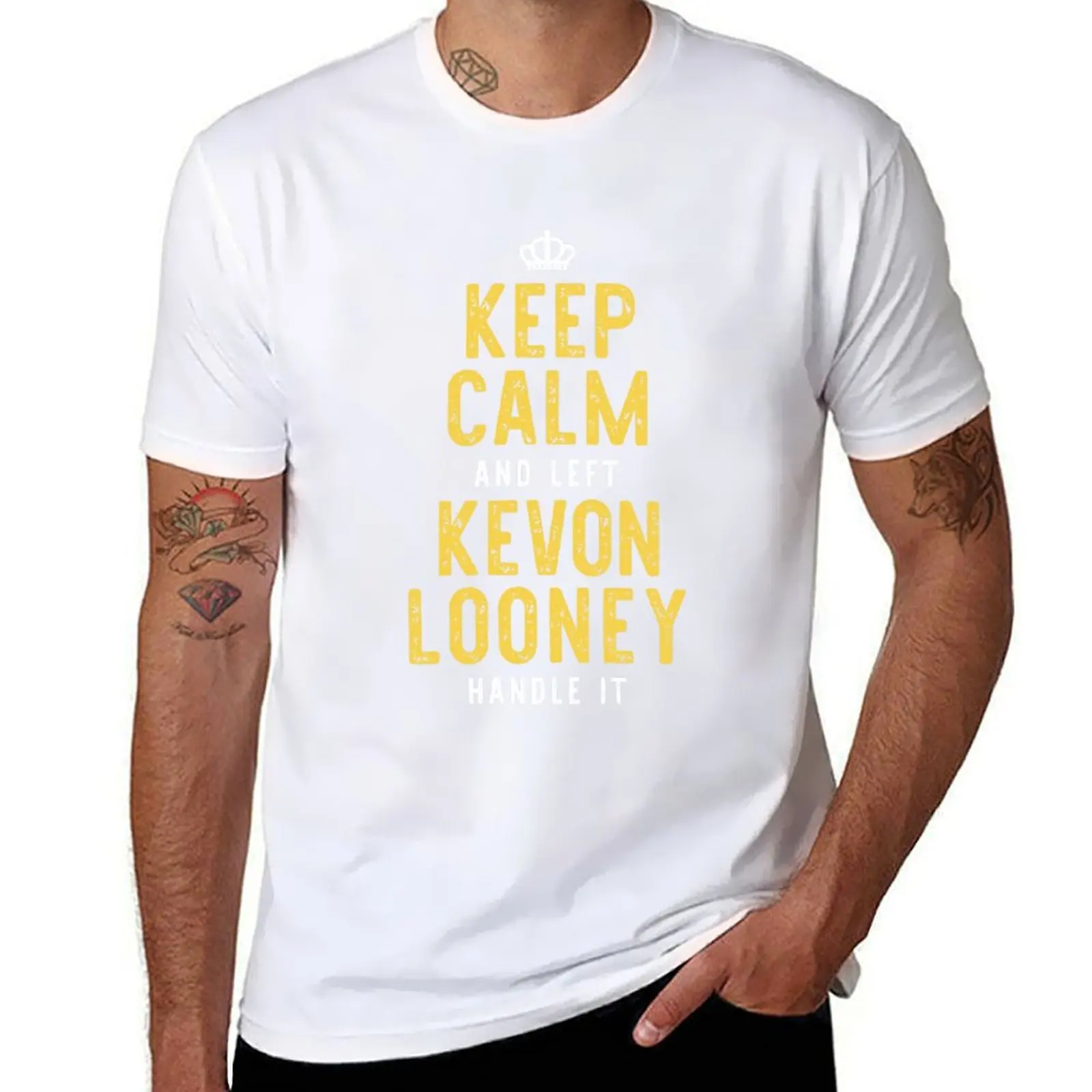 Camiseta v2 kevon looney, camiseta básica de algodão que não encolhe