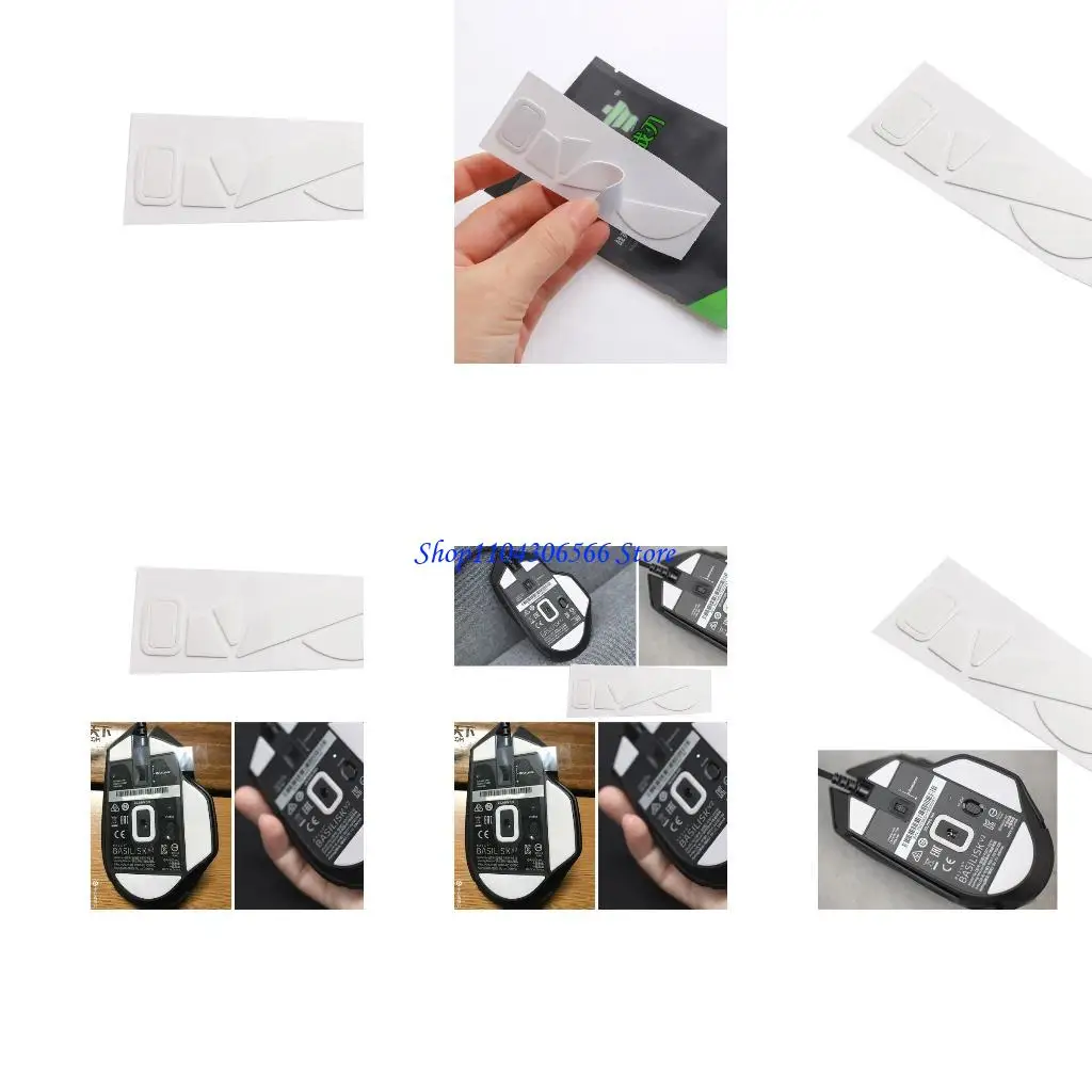 

02DD Mouse Feet Pads Скейтов для Basilisk V2 Gaming Gaming Mouse увеличивает отслеживание ПК Игровые мыши.