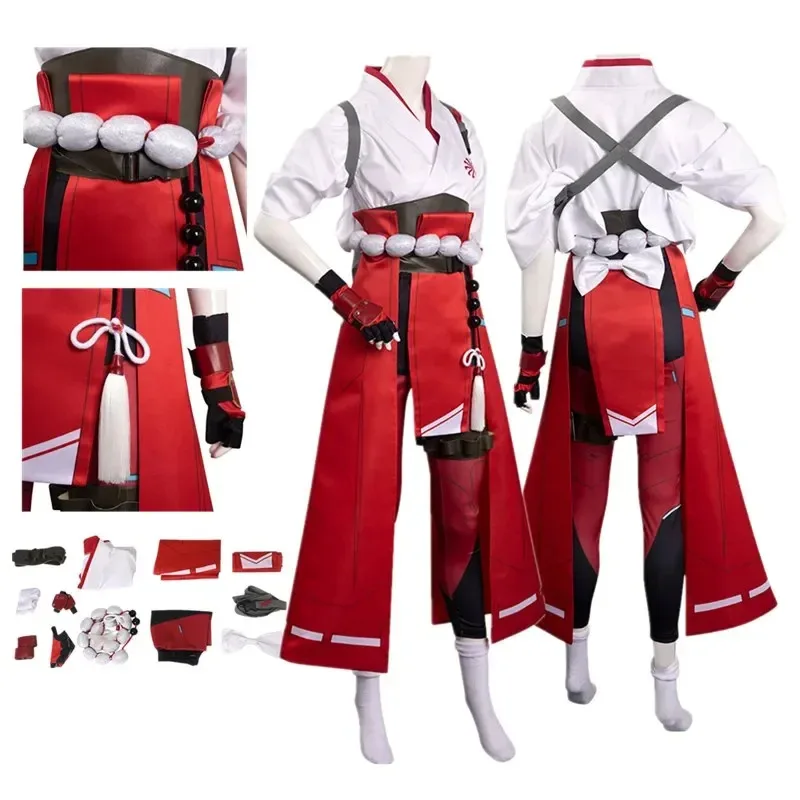 أزياء OW فانتازيا كيريكو التأثيرية للنساء البالغات فستان كيمونو قفازات ملابس الهالوين كرنفال حفلة لعب الأدوار البدلة؛ 2، r'6؛ t. #2