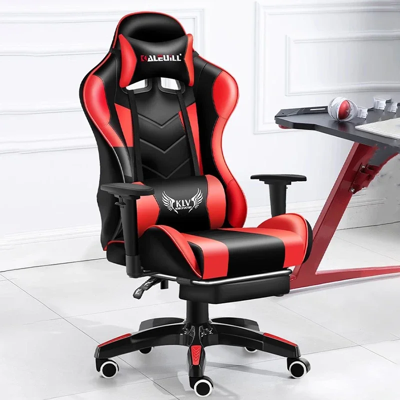 Glides Comfort Gaming Chairs Ergonomic Leather Arm Black Folding Gaming Chairs High Back Sillas De Oficina Office Furniture