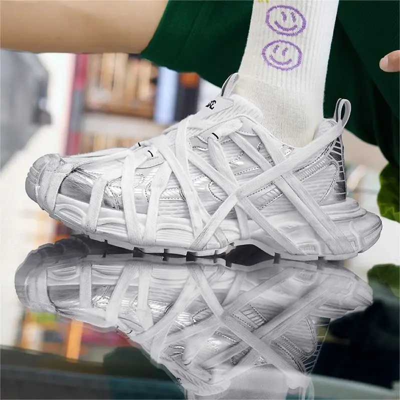 

Men's Shoes 2025 New Autumn Trendy Brand Torre Men's Thick Sole Increased Casual Flow Reflective Sports Running Trendy Shoes