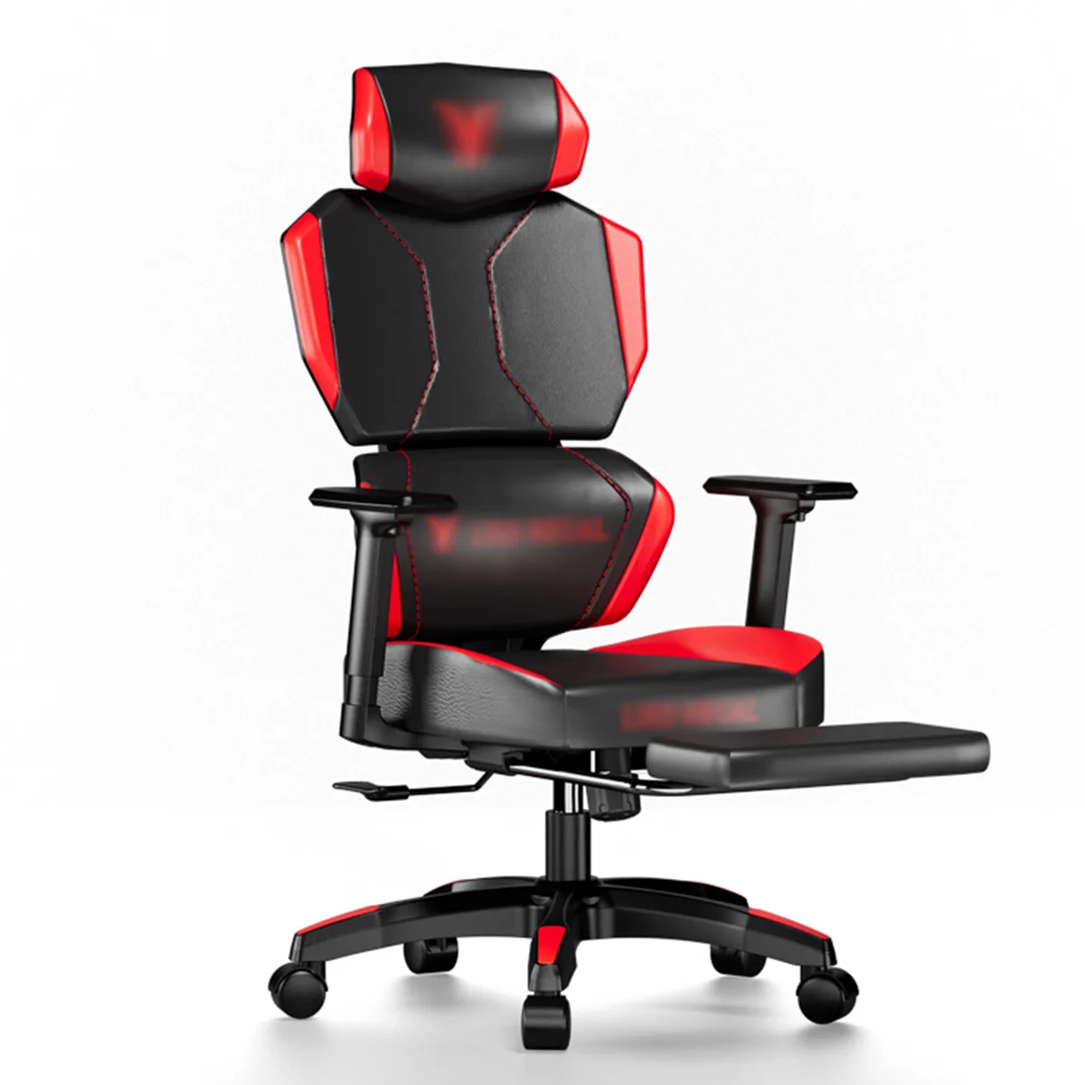 Video Gaming Chair with Footrest Lumbar Support for Home Office High Back Recliner Height Adjustable Ergonomic Game Chair
