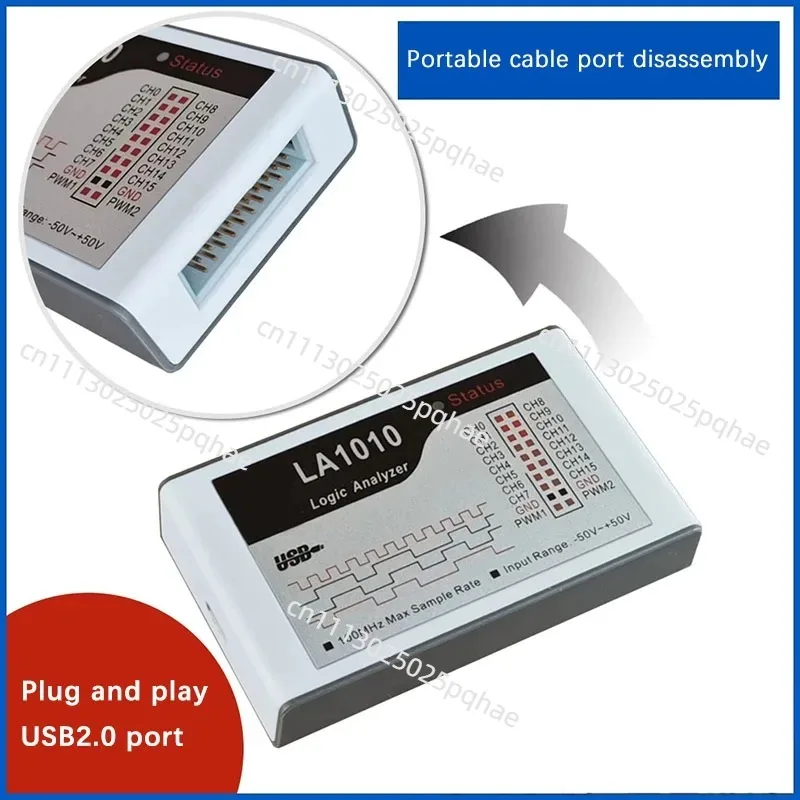 Logic Analyzer LA1010 16 Channels 100M Sampling Rate MCU Embedded Analysis Tool With Supporting Software