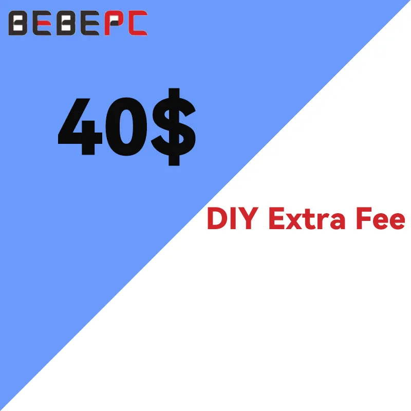 BEBEPC compacte pc-behuizing met kleine laptopbehuizing, flexibele voeding