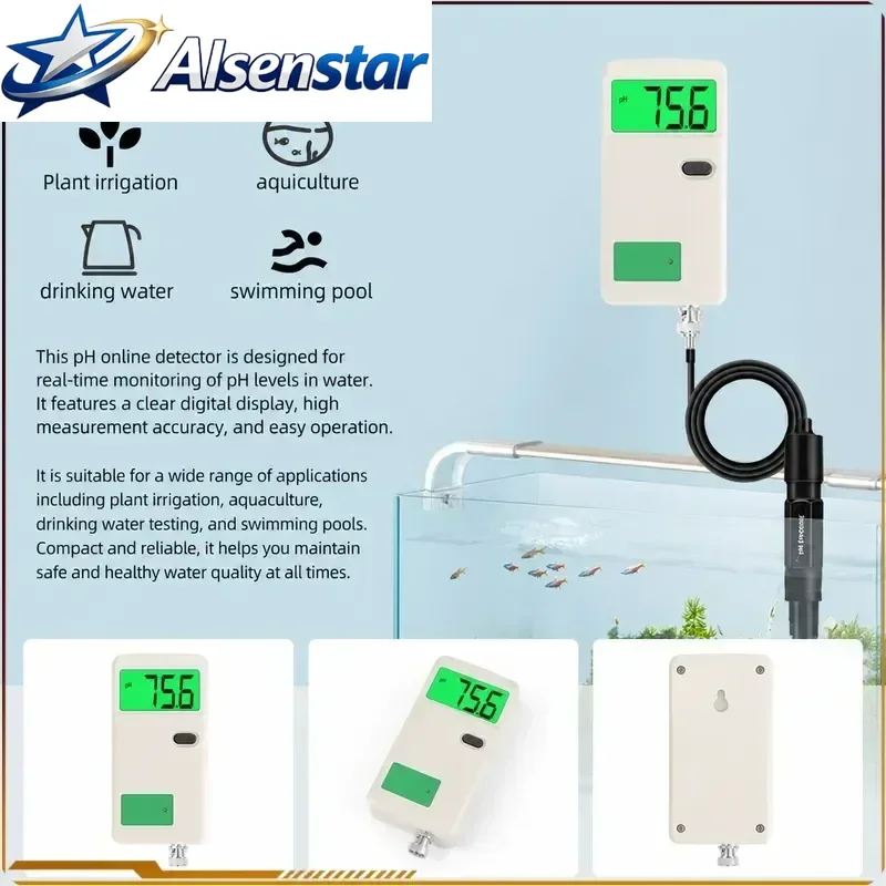 PH-3012 Digital PH Meter High Precision Water Quality Tester Backlight Acidity Tester for Laboratory Drinking Water Hydroponics
