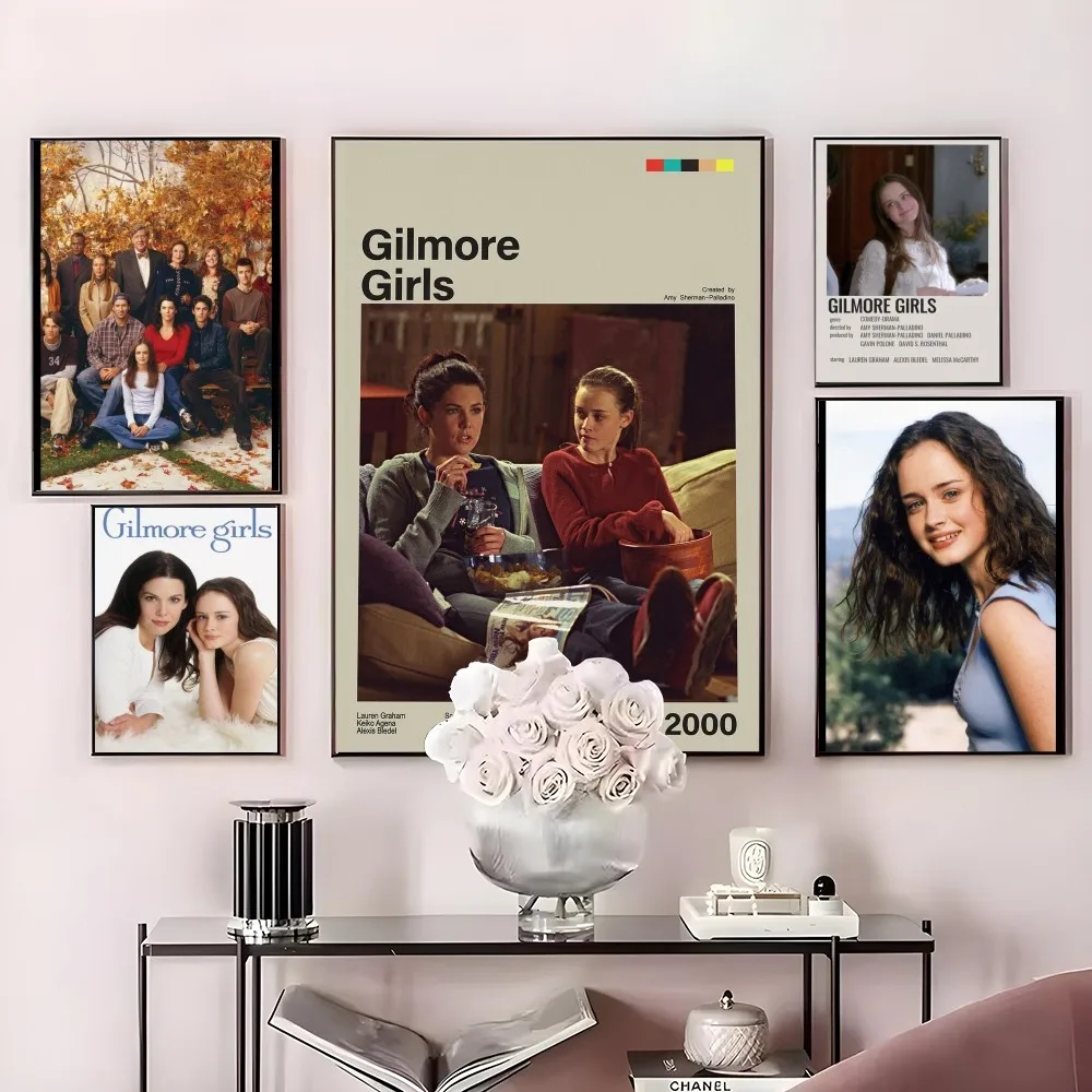 

Gilmore Girls Tv Play American Family Comedy Poster HD art sticky wall waterproof home living room bedroom bar aesthetic decorat