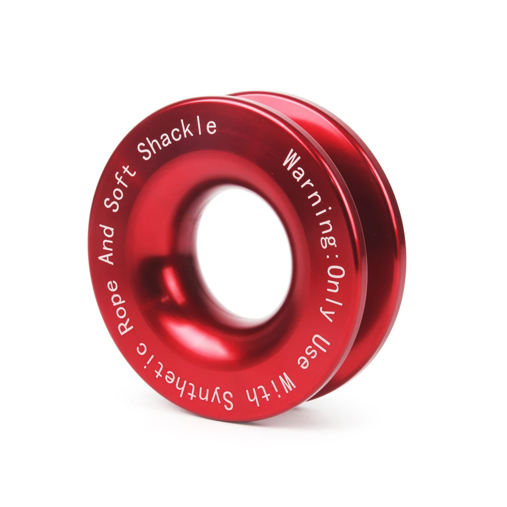 Ultimate Off‑Road Recovery Ring Set - High‑Strength Snatch Block Pulley for Winch Line Management on ATV, UTV, SUV, and Trucks