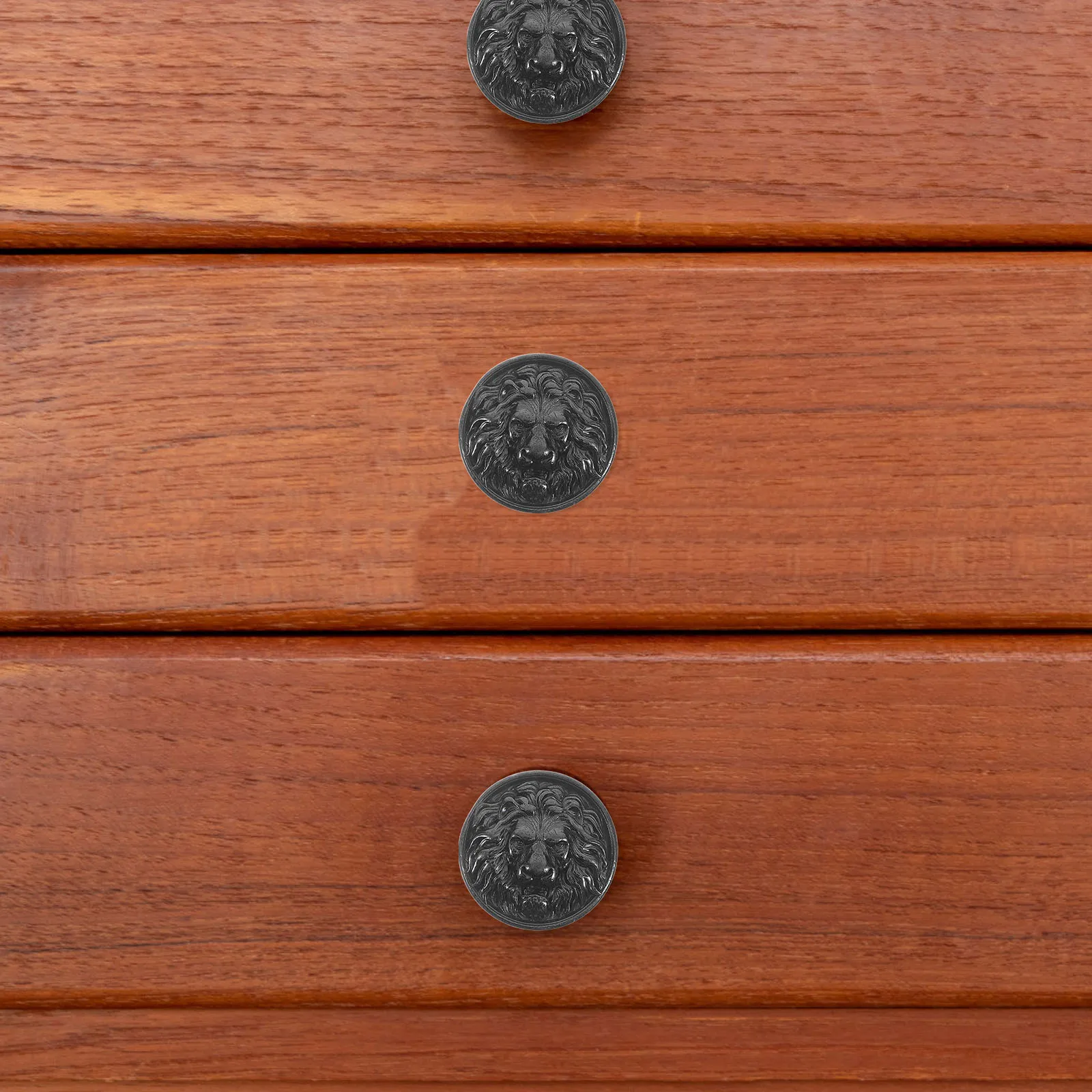 

3Pcs Lion Head Knobs Vintage Zinc Alloy Cabinet Drawer Pull Handles for Kitchen Wardrobes Dressers Furniture Lion Drawer Pulls