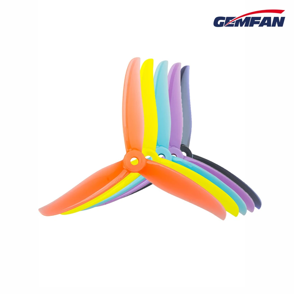 2 Pairs Hurricane 4937-3 Three-Blade Propeller FPV Crossing Machine High-Efficiency Blast-Resistant Drone Accessories