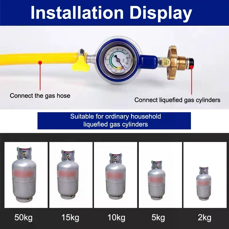 

Home Use Tanks Pressure Regulator With Gauge Safe Explosions Proof Valves Low Pressure Valves For Cooking