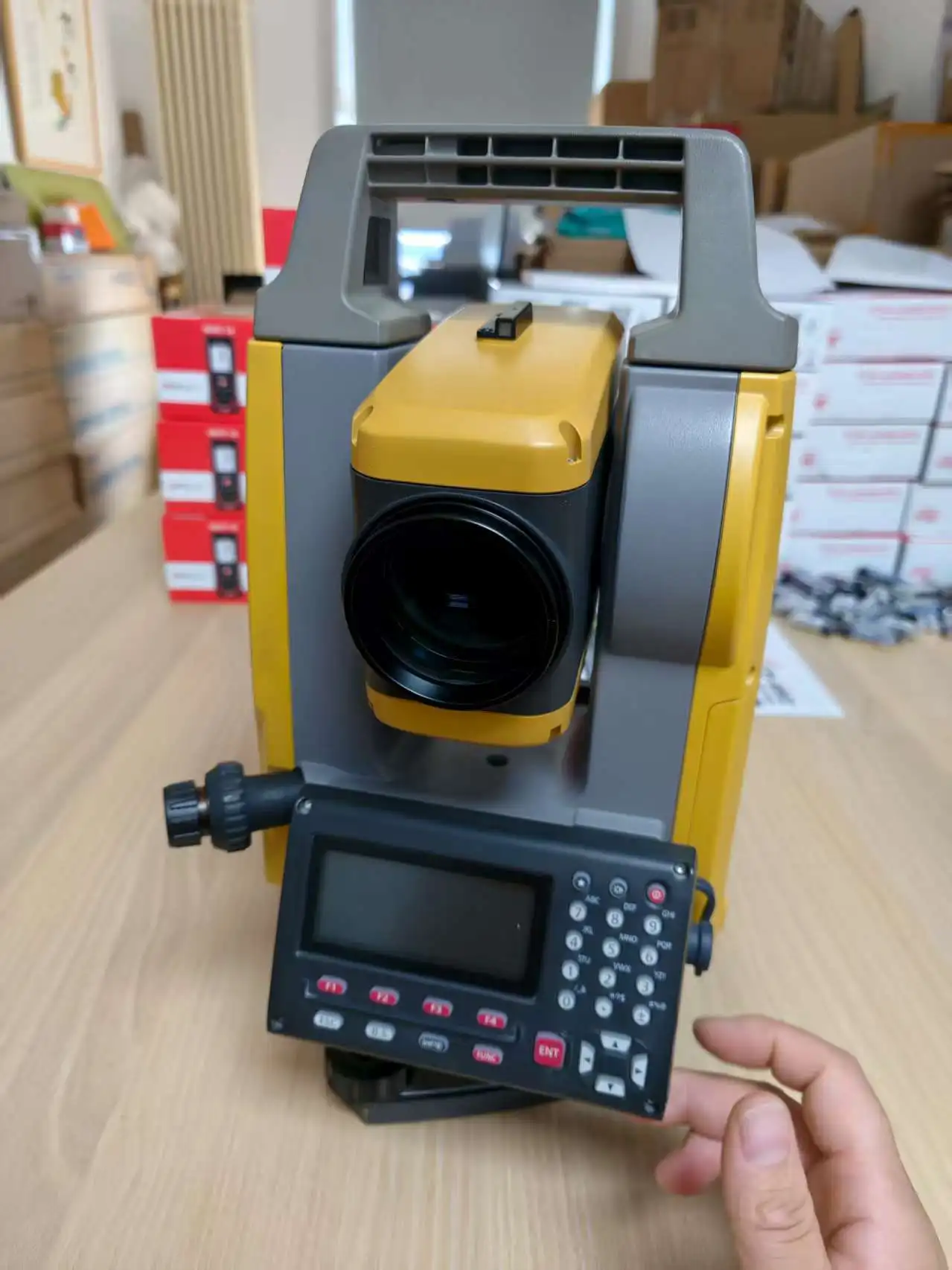Whole Set Used GM52 Total Station With Tripod, Prism And Prism Pole For Land Suevey