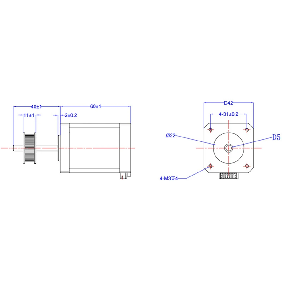 Новый шаговый двигатель Creality K1/K1 MAX/K1C 42-60, высокая термостойкость, высокоскоростной двигатель 3D-принтера