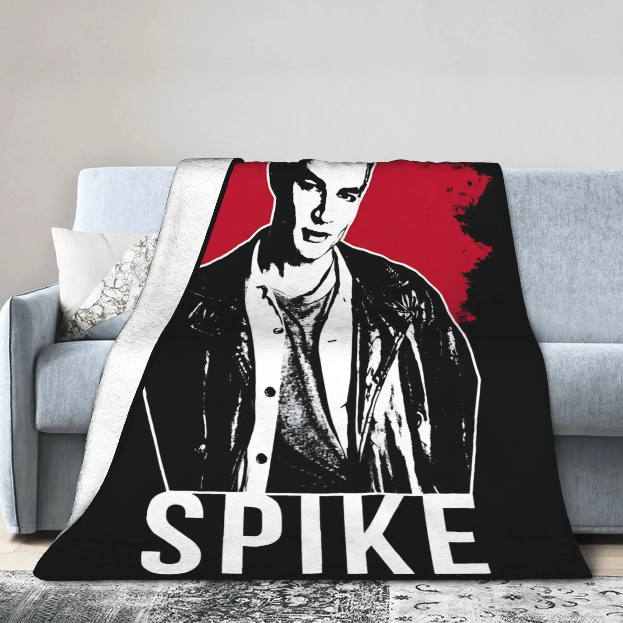 Spike Buffy the Vampire Slayer Flannel Throw Blanket  Blankets for Home Office Warm Plush Thin Quilt