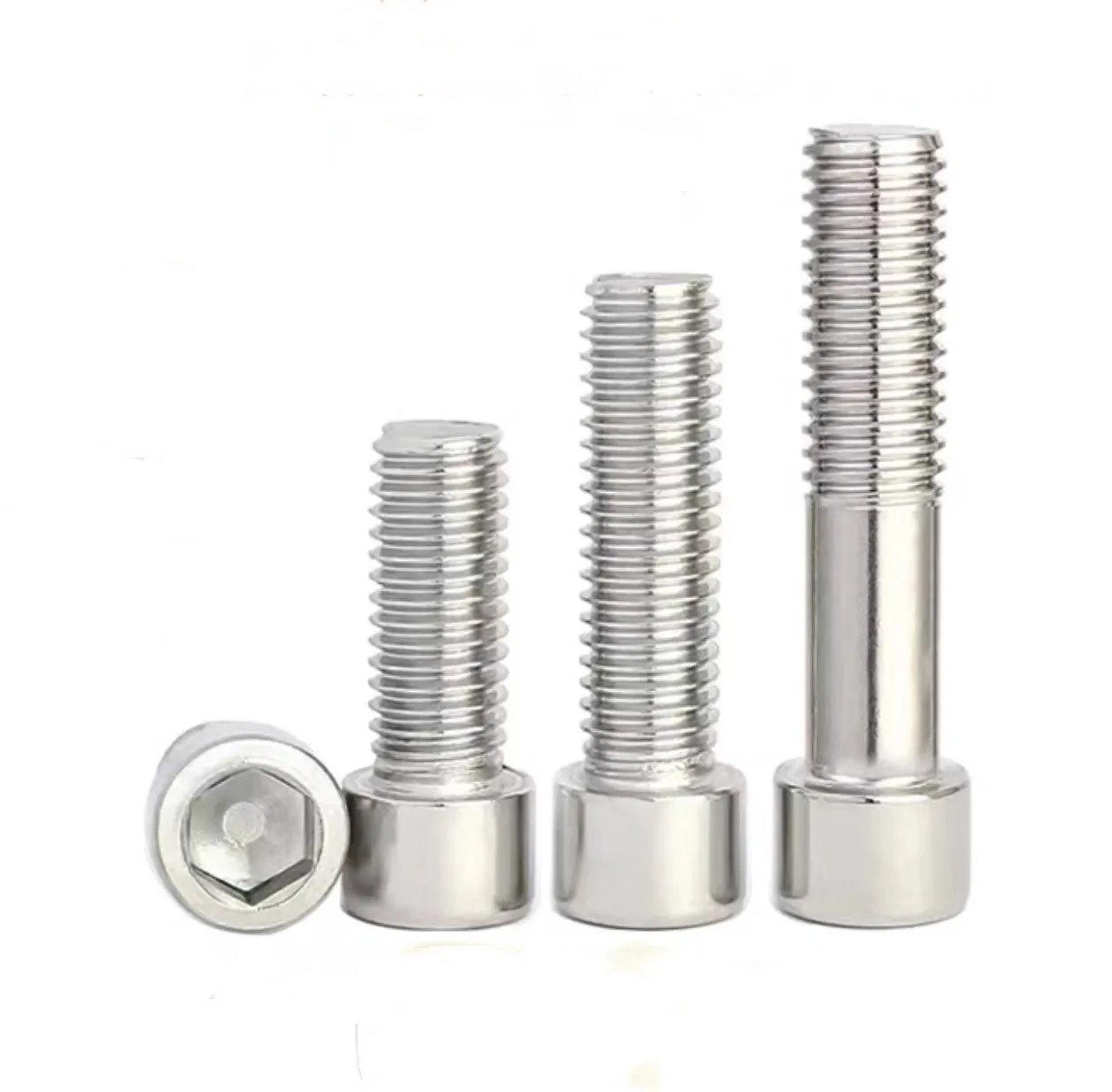 

500-1000PCS M3 Stainless Steel Hex Socket Screw Cylinder Head Bolt Cup Head Screw M3*4/5/6/8/10/16/50mm Wholesale