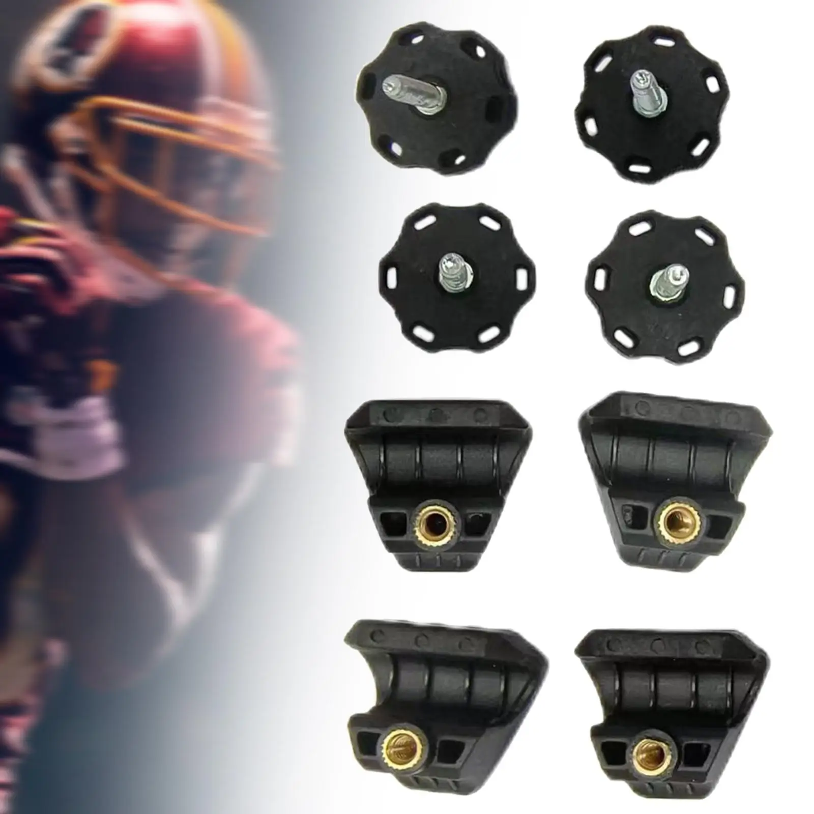 

Durable Football Helmet Visor Clips Set for Sports Enthusiasts