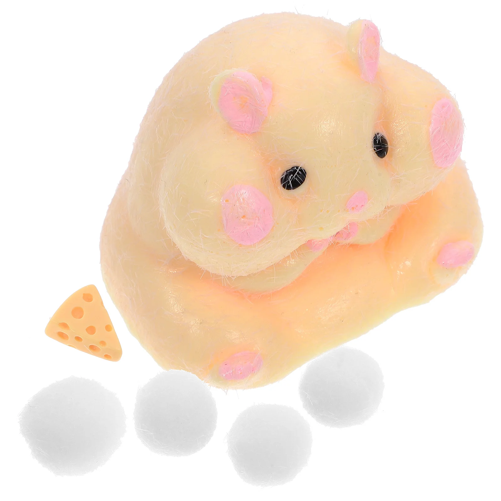 Hamster Dumplings Interesting Decompression Toy Mouse Stretchy Toys Animal Shape Squeeze Soft Rubber