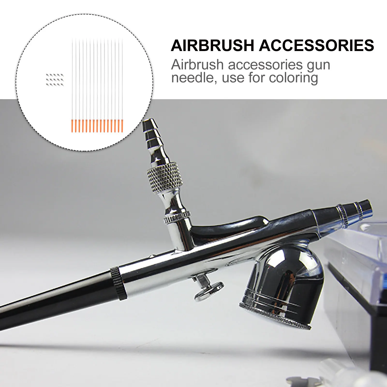 Airbrush Needle Nozzle Set 02mm Replacement Parts Compatible with 130 470 Models Cleaning Accessories