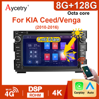 Android 14 2 din Car Radio For KIA Ceed Venga 2010-2016 autoradio Multimedia Screen 4G LTE Wireless Carplay android auto stereo