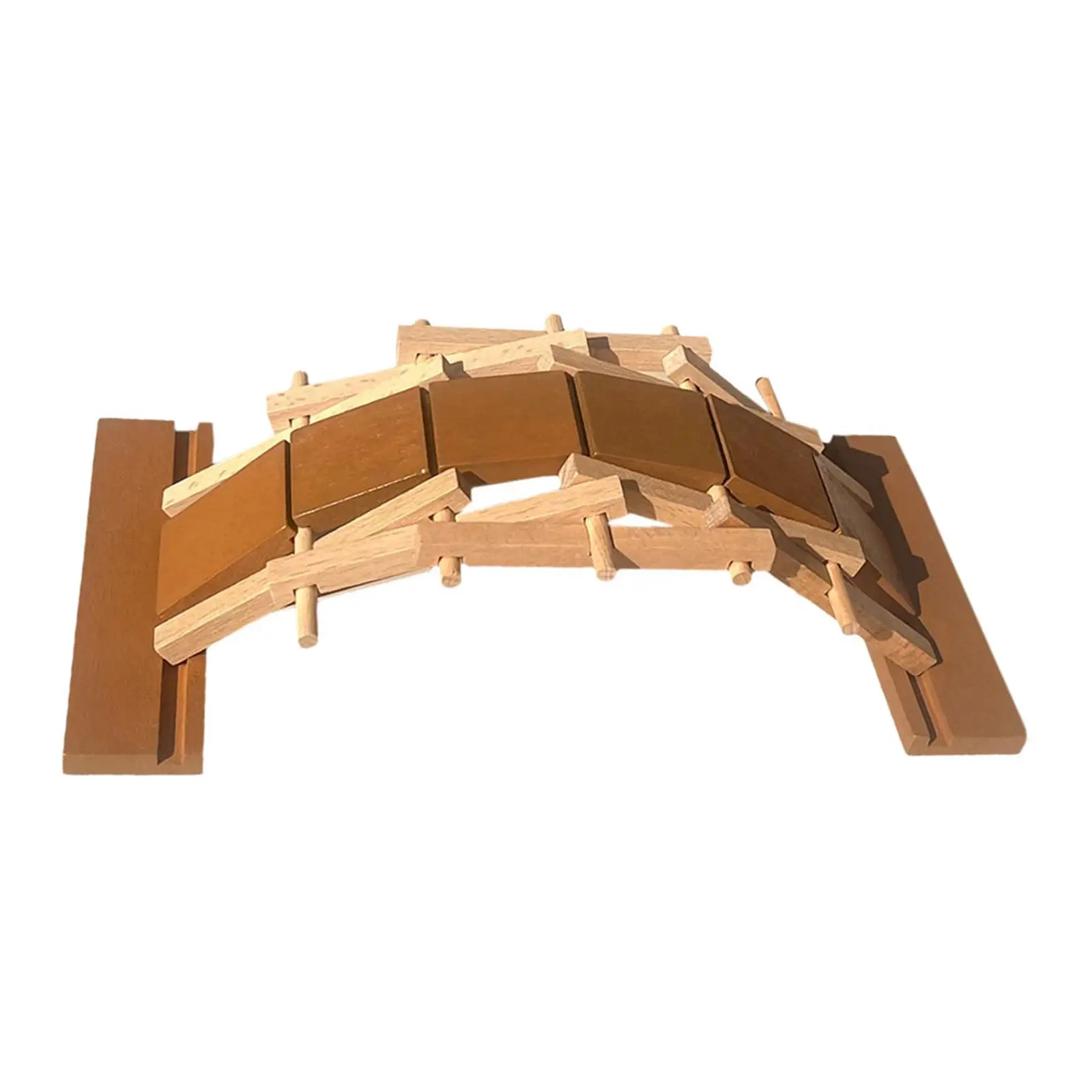 Wooden Educational Arch Bridge Toy Collection Building Kits Educational Mortise and Tenon Structure DIY Wooden Toy for School