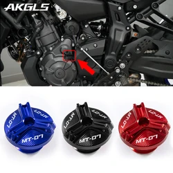 Para YAMAHA MT07 MT-07 FZ07 MT 07 2014 2015 2016 2017 2018 2019 2020 2021 2022 accesorios de protección de tapa de llenado de aceite de motor