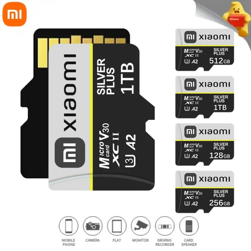 Xiaomi Original 2TB Memory Card 1TB C10 U3 V60 512GB For Nintendo Switch Game Special Purpose Storage Card Micro TF SD Card