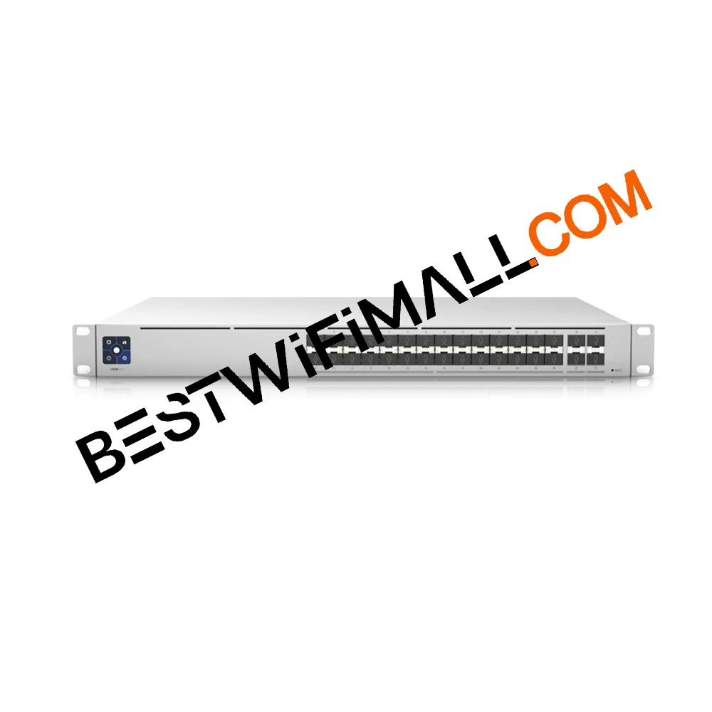 

UBIQUITI USW-Pro-Aggregation Layer 3 Switch Pro Aggregation 28x10G SFP+ 4x25G SFP28 Ports 760Gbps Switching Capacity