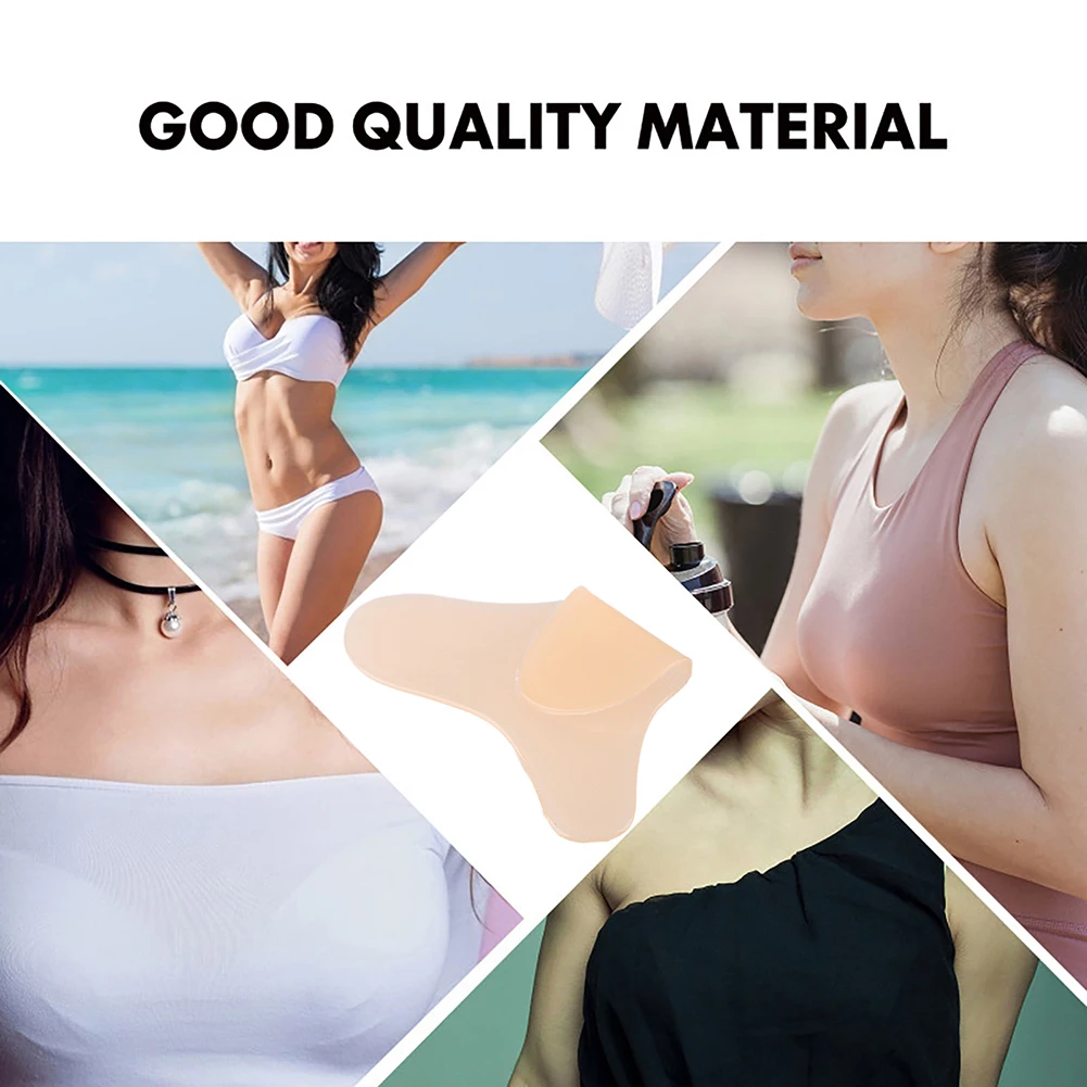 Silikonowe plastry podnoszące biust, przeciwzmarszczkowe, redukujące drobne linie na biuście, naklejki przeciwstarzeniowe, wielokrotnego użytku, zmywalne, transparentne, do pielęgnacji skóry twarzy.